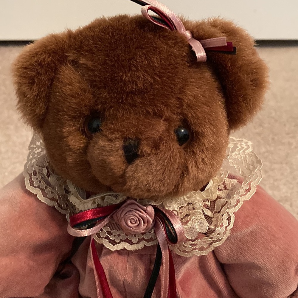Victorian Stuffed Bear - Picture 2 of 4